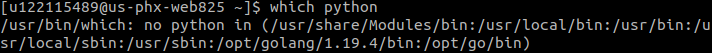 no python in