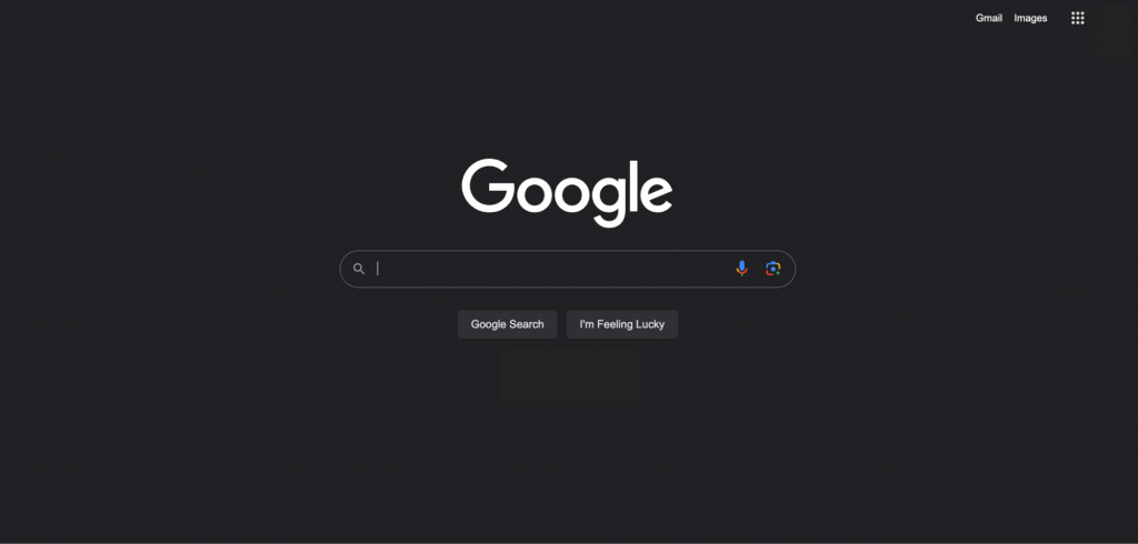 Google dark mode