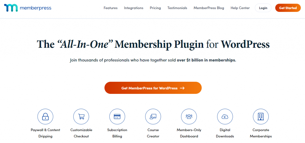 MemberPress: best WordPress plugin for a membership site.