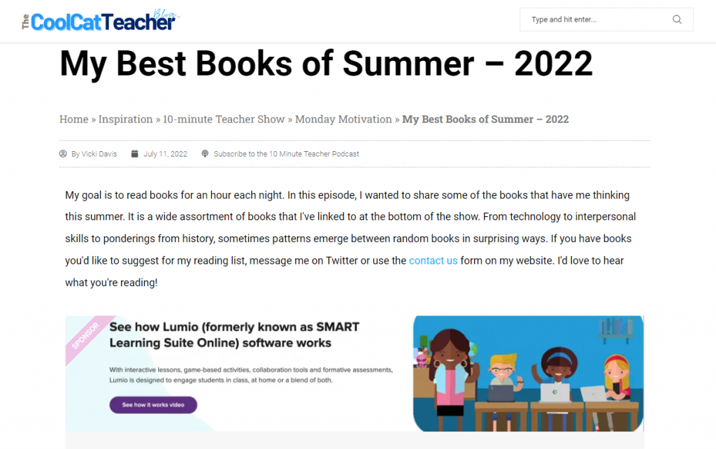 The CoolCat Teacher is a platform to learn technology online