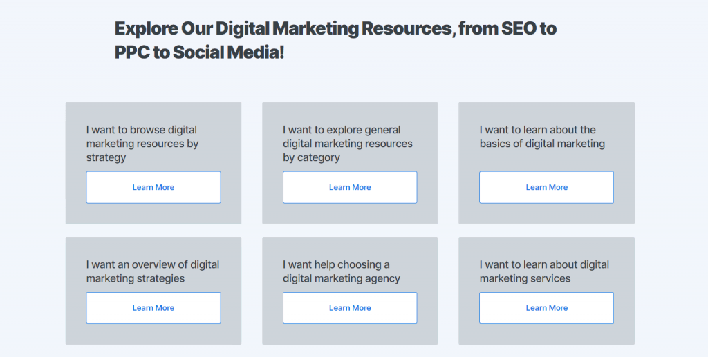 WebFX's digital marketing knowledge base